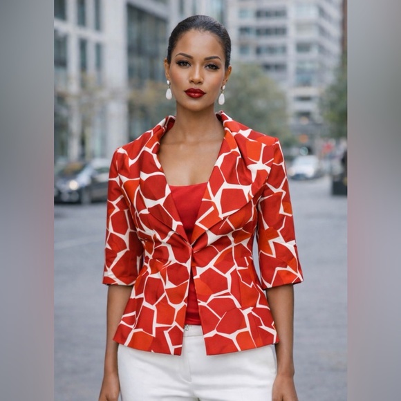 Classiques Entier Jackets & Blazers - Classiques Entier Vibrant Red Blazer